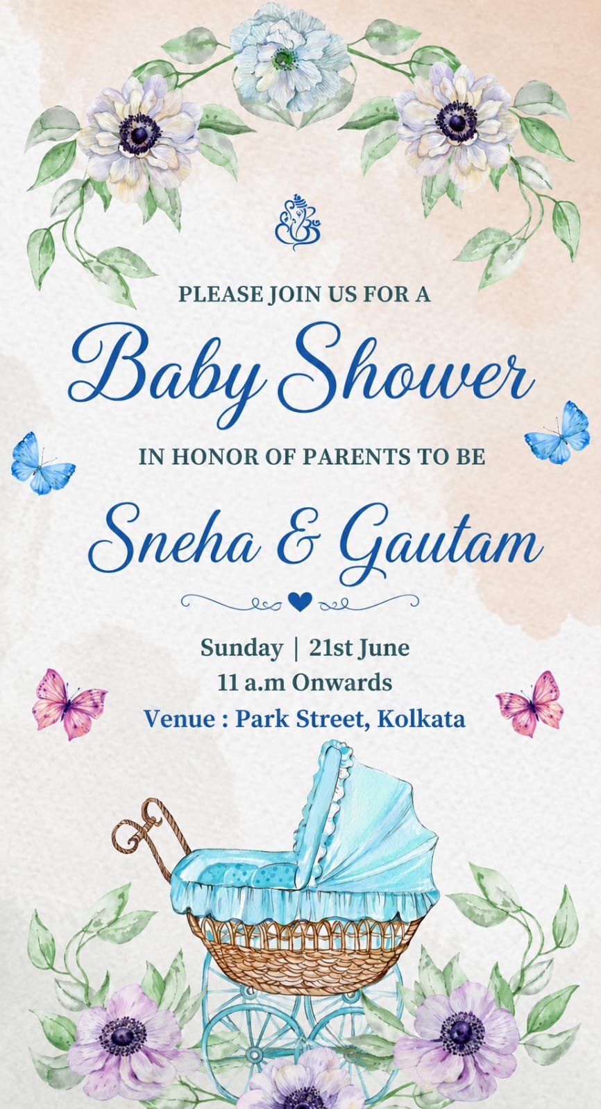 Baby Shower Invitation Card